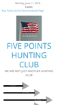 Mobile Screenshot of fivepointshuntingclub.com